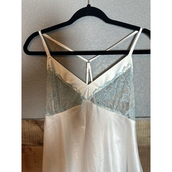 Secret Treasures Lacey Sheer Cami Slip Dress Womens Sz M Fairycore Coquette 90s - Picture 2 of 5